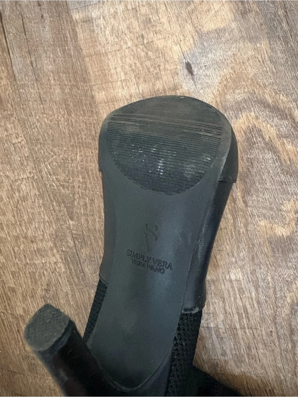 Vera Bradley Black Peep-Toe Sock Booties